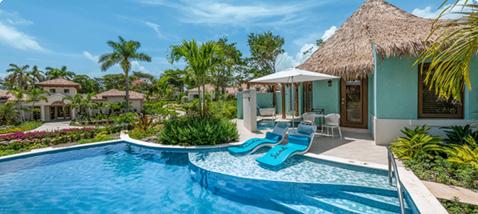 Sandals Dunns River rondoval with private pool