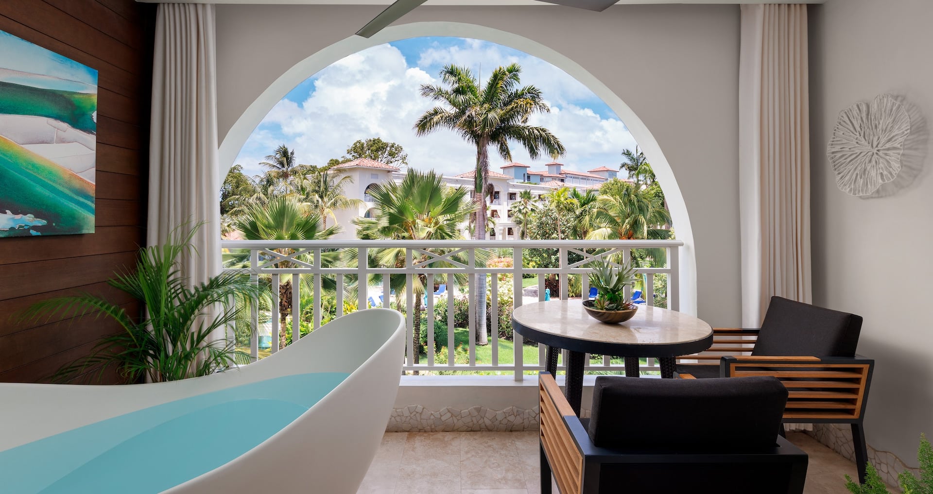 Crystal Lagoon One Bedroom Butler Honeymoon Luxury Suite w/ Balcony Tranquility Soaking Tub at Sandals Barbados