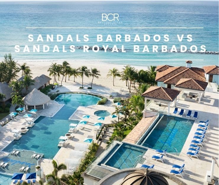 arial view of Sandals Royal Barbados Resort