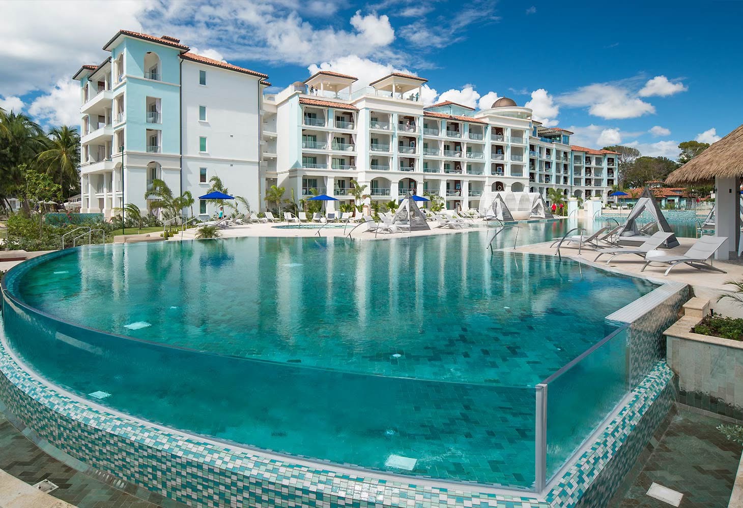 View of the main pool at Sandals Royal Barbados