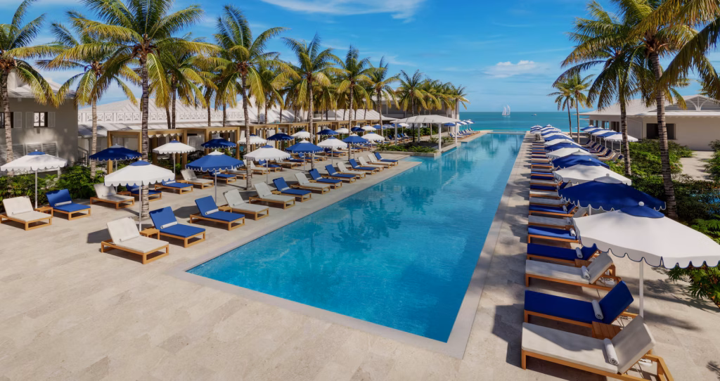 rendering of the new pool at Sandals Jamaica Caribbean Cay