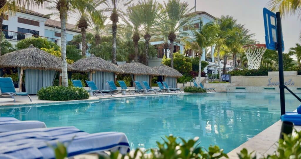 View of the activity pool at Sandals Royal Curacao